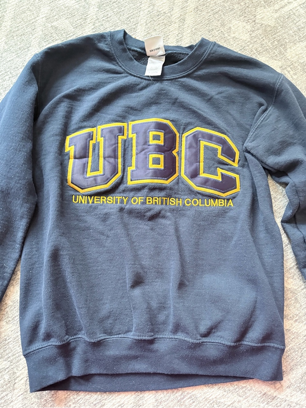 University of British Columbia Navy Crewneck Sweatshirt - UBC Logo
